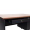 Flash Furniture 30 in D X Walnut, 47.75 in W X GC-M-BLK-173-WLN-GG - alternate 2